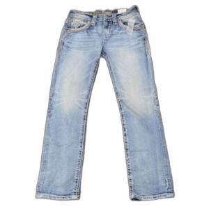 Rock Revival Celadon Straight Blue Jeans Men's Size 31/32 NWT